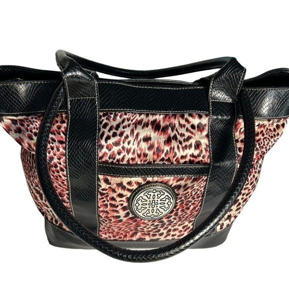 Trveviso Large Leopard Print Tote Bag - Picture 1 of 16